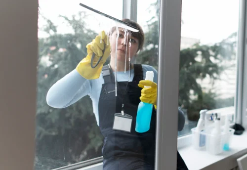 Nettoyage de vitres intérieures et extérieures à Trégonneau